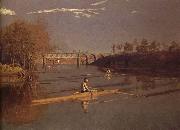 Thomas Eakins Max Schmitt a l'aviron oil painting